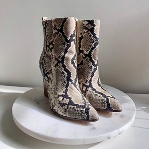 Bleecker and Bond Kailey Snakeskin Bootie